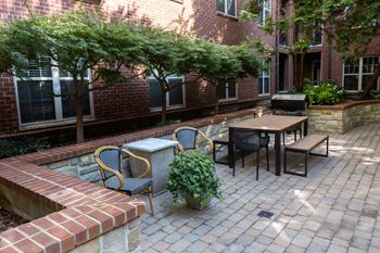 Beautifully landscaped courtyard ( click here for virtual tour)